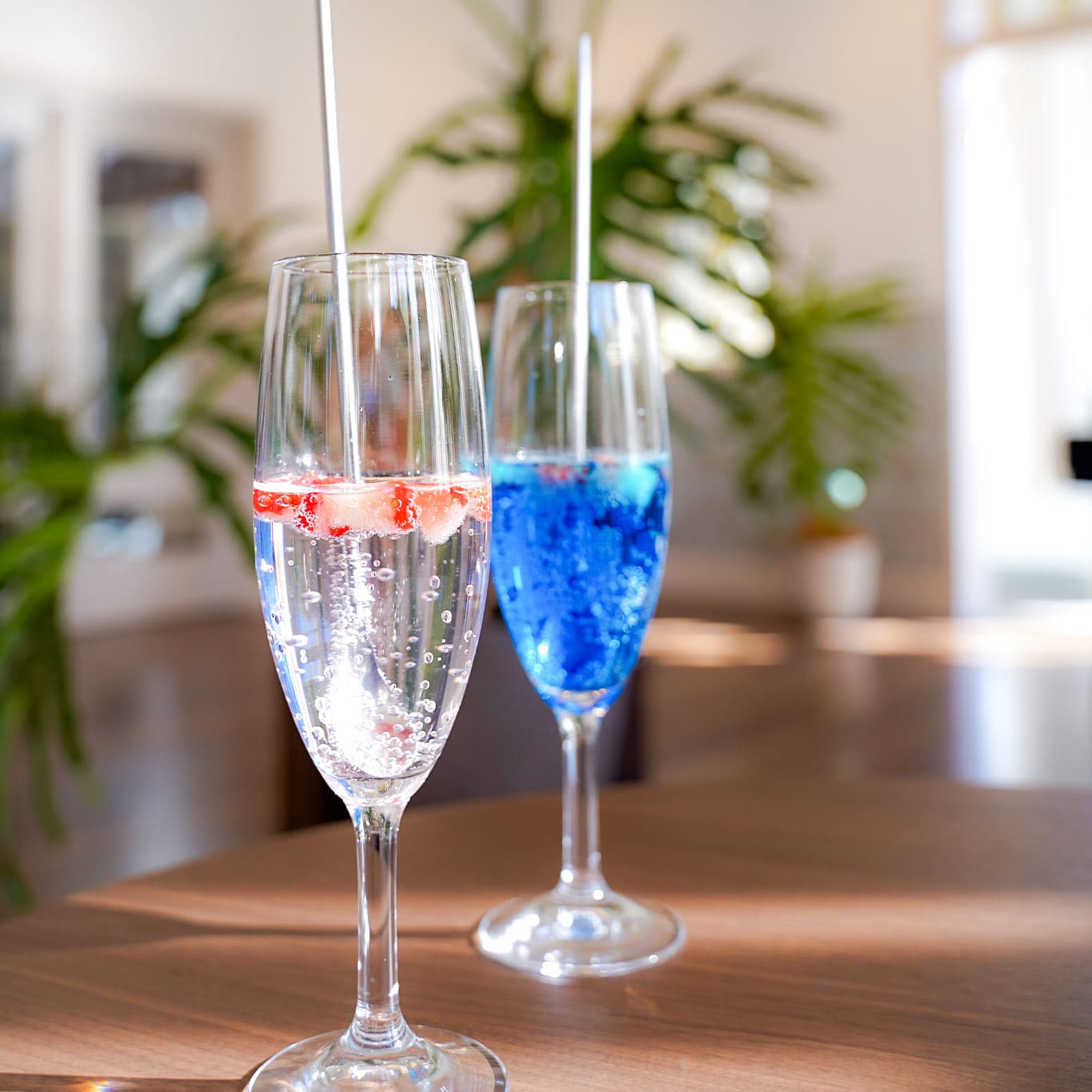 ウェルカムモクテルのドリンク（豊門カフェのアフタヌーンスイーツプラン）